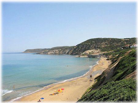 Descrizione sulla località e spiaggia di Marina di Arbus (Gutturu 'e Flumini).